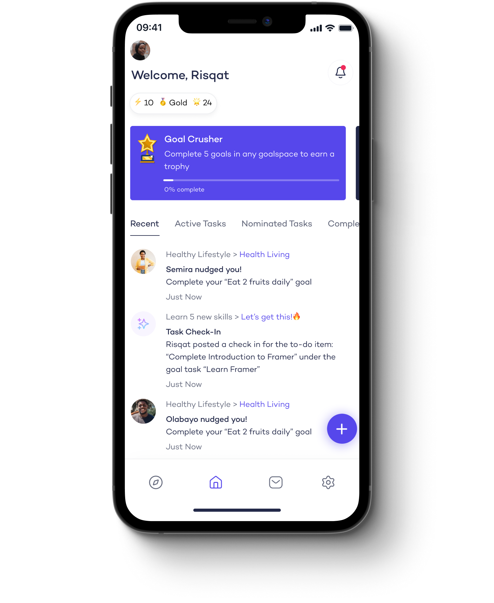 Goalspaces App Preview